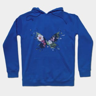 Tropical Butterfly Floral Hoodie